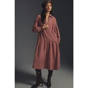 NWT Anthropologie Maeve Taffeta Midi Dress - Large